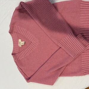 Jessica Simpson Mauve V-Neck Sweater